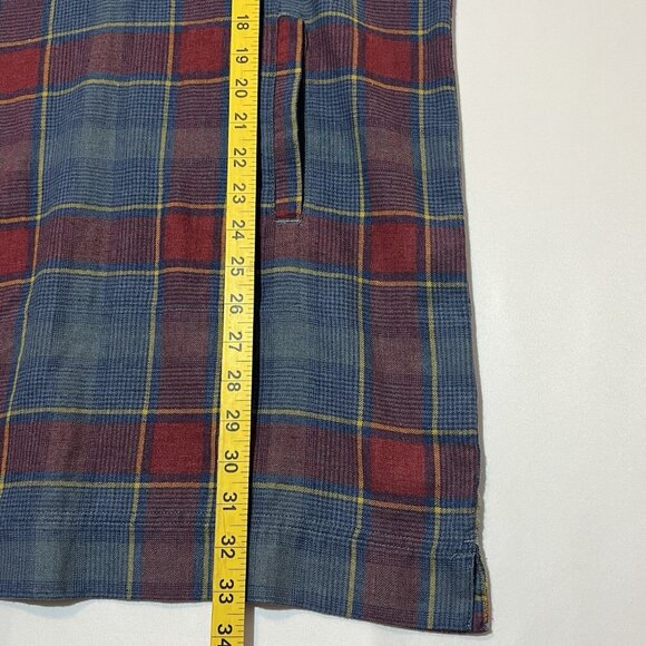 Toad & Co Women Hartland ShirtDress Plaid Flannel Short Sleeve Small Size - Picture 5 of 12